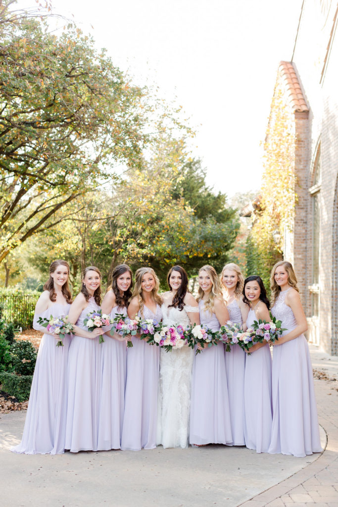 Lauren Hall's bridesmaids