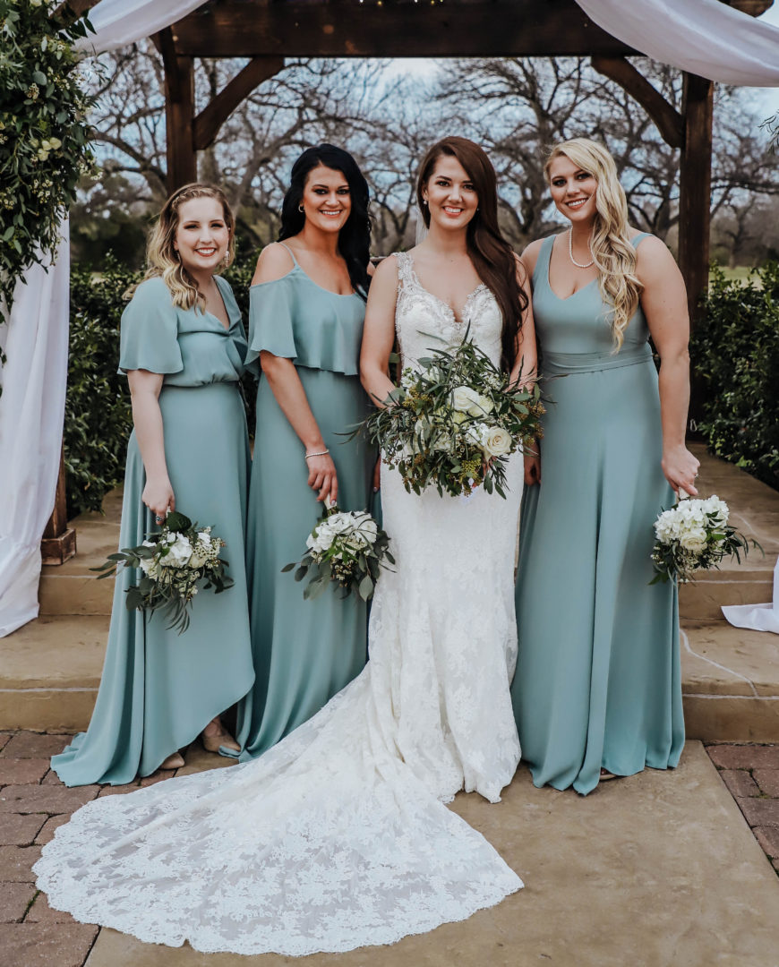 Whitney Schmidt's Wedding Day bridesmaids