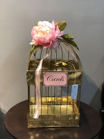 Gold Birdcage Card Holder Ava S Bridal Couture