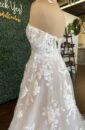 Off Shoulder Romantic Wedding Dress with Floral Lace