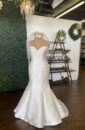 Fitted Wedding Dress / Mermaid Wedding Dress that is minimal with a Strapless Sweetheart Neckline